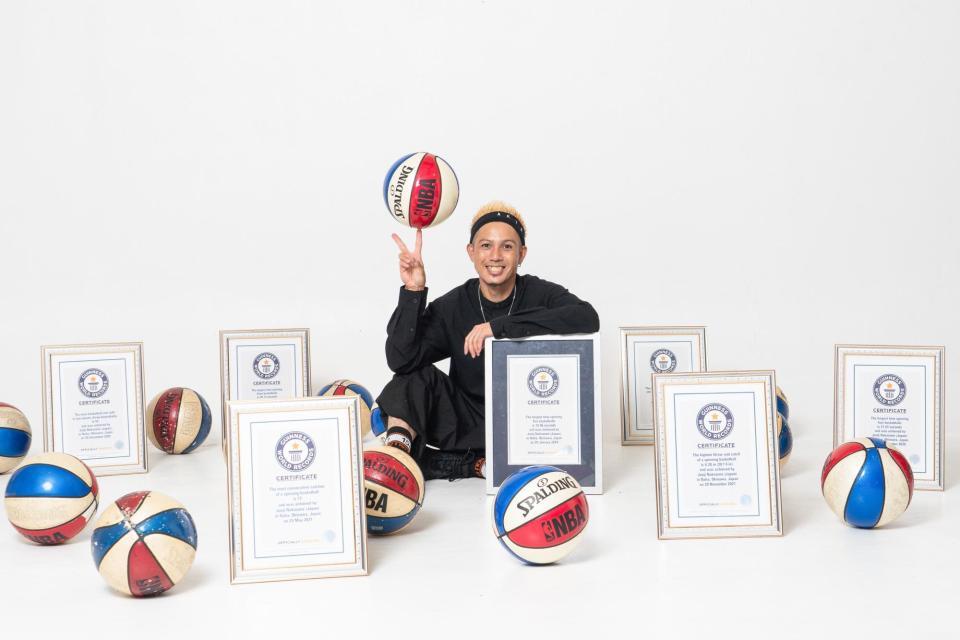歴代の沖縄人で1番ギネス世界記録を獲った男です🏆🏀